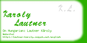 karoly lautner business card